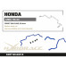 Honda Civic 6th EK3/4/5/9 EJ6/7/8/9 EM1 Передний стабилизатор поперечной устойчивости Hardrace Q0512