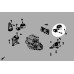 Honda Civic 9th FG/FB задняя опора двигателя Hardrace Q1089