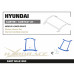 Hyundai Custin / Custo KU 2021- Средняя нижняя четырёхточечная распорка Hardrace Q1350