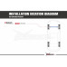 Kia EV6 2021- Передняя распорка стоек Hardrace Q1196