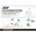 Комплект переноса рулевого стабилизатора Jeep Wrangler Jl/ Jeep Gladiator Jt Hardrace Q0590