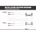 Mitsubishi Lancer Evolution 10th CZ4A Передняя распорка стоек Hardrace Q1568