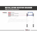 Распорка лонжерона с продольными усилителями Honda Civic 4th EC/ ED/ EE/ EF/ Honda CRX 2nd EF6/7/8 Hardrace Q0789