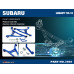 Распорка переднего подрамника Subaru Legacy Bm/Br Hardrace 7858