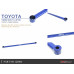 Распорка переднего подрамника Toyota Yaris/Vitz 2nd Xp90/Ncp9#/ Yaris/Vitz 3rd Xp130/ Xp150 Hardrace Q0404