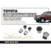 Toyota Tacoma 1st/Prerunner / 4Runner 3rd N180 / Land Cruiser Prado J90 сайлентблоки переднего верхнего рычага Hardrace Q1638 Toyota Tacoma 1st/Prerunner / 4Runner 3rd N180 / Land Cruiser Prado J90 сайлентблоки переднего верхнего рычага Hardrace Q1638